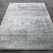 Puffy Shimmer Grey Shaggy Rug over-view www.homelooks.com