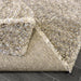 Puffy Shimmer Ivory Shaggy Rug folded corner www.homelooks.com