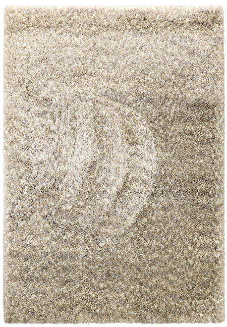 Puffy Shimmer Ivory Shaggy Rug - Ivory  www.homelooks.com