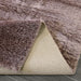 Puffy Shimmer Lilac Shaggy Rug folded corner www.homelooks.com