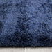 Puffy Shimmer Navy Shaggy Rug close-up www.homelooks.com