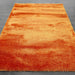 Puffy Shimmer Orange Shaggy Rug over-view www.homelooks.com