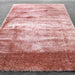 Puffy Shimmer Pink Shaggy Rug over-view www.homelooks.com