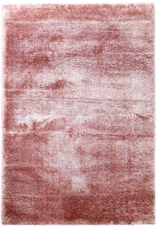 Puffy Shimmer Pink Shaggy Rug www.homelooks.com