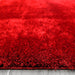 Puffy Shimmer Red Shaggy Rug www.homelooks.com 4