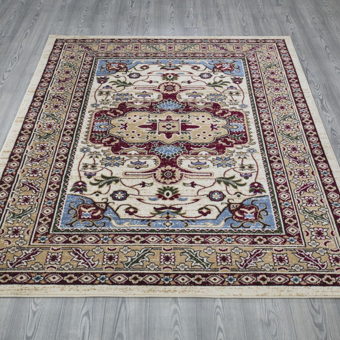 Qashqai Traditional Rug on wooden floor www.homelooks.com
