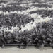 Trellis Shaggy Grey & White Rug pile height homelooks.com