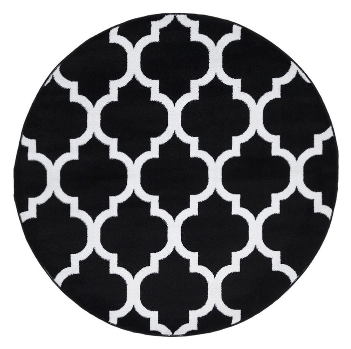 Trendy Moroccan Rug V2 round over-view homelooks.com